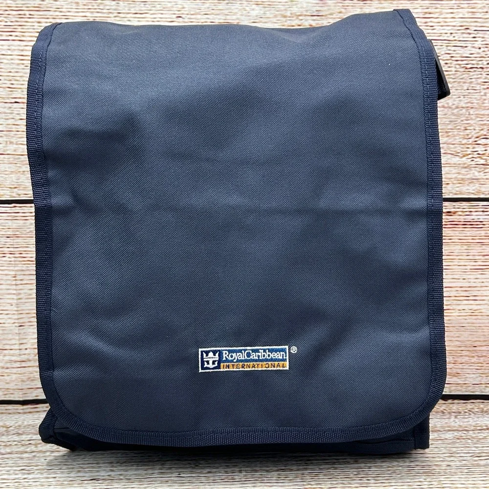 Royal Caribbean International Messenger Bag Navy Blue Canvas‎ Travel Crossbody